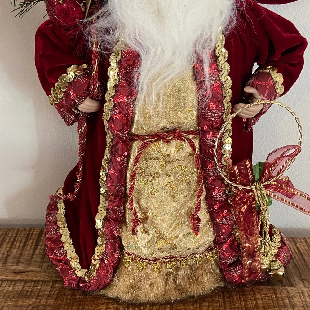 Santa Tree Topper 16” tall - Picture 6 of 6